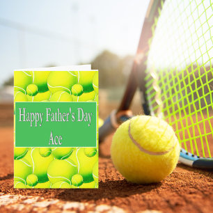 Gelukkige Vaderdag Ace! Tennisbal kaart