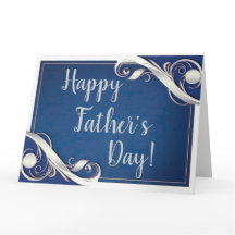Gelukkige Vaderdag Blauw wit