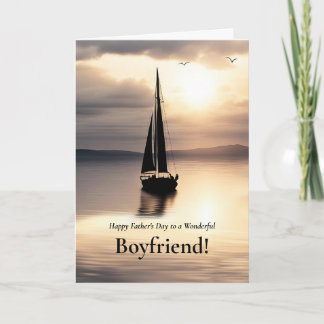Gelukkige Vaderdag Boyfriend Zeilnavigatie Kaart