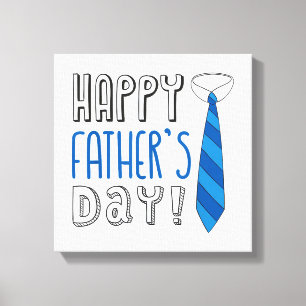 Gelukkige Vaderdag Canvas Afdruk
