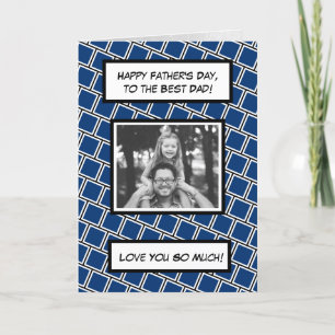 Gelukkige Vaderdag, familiefotokaart Kaart