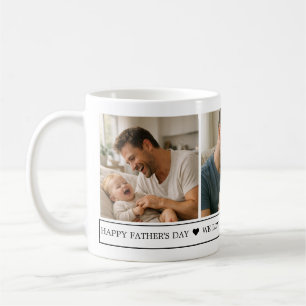Gelukkige Vaderdag Foto Aangepaste Papa Ooit Koffiemok
