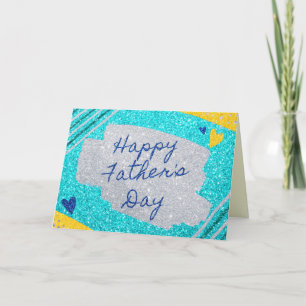 Gelukkige Vaderdag Glitterkaart Kaart