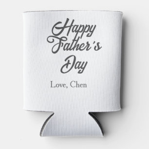 Gelukkige vaderdag grijze naam liefde beste Papa o Blikjeskoeler