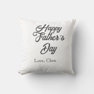Gelukkige vaderdag grijze naam liefde beste Papa o Kussen