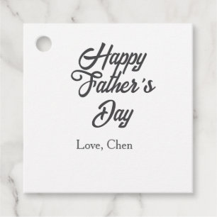 Gelukkige vaderdag grijze naam liefde beste pappa  bedankjes labels