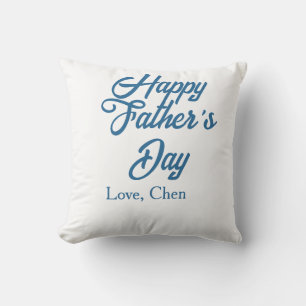 Gelukkige vaderdag grijze naam liefde beste pappa kussen