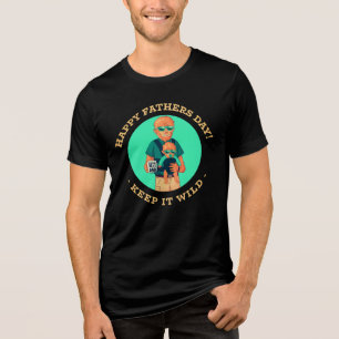Gelukkige Vaderdag - Keep It Wild Weerwolf Papa Tri-Blend Shirt