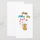 Gelukkige Vaderdag Kittypapa Daddy Cadeau Kat Vade Aankondiging (Voorkant / Achterkant)