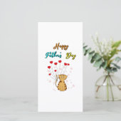 Gelukkige Vaderdag Kittypapa Daddy Cadeau Kat Vade Aankondiging (Staand voorkant)