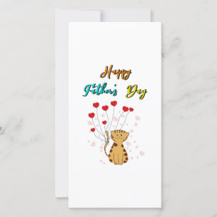 Gelukkige Vaderdag Kittypapa Daddy Cadeau Kat Vade Aankondiging