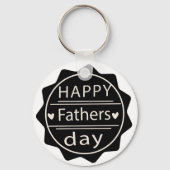 Gelukkige Vaderdag Klein Cadeau voor Papa 2025 Sleutelhanger (Achterkant)