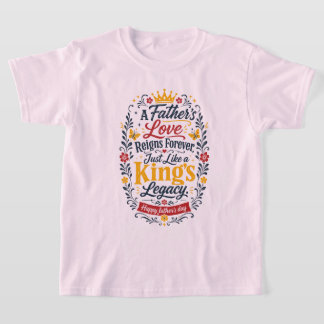 Gelukkige Vaderdag Konings Erfenis T-shirt