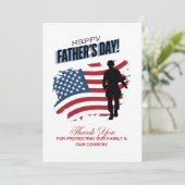Gelukkige Vaderdag Militaire Kaart (Staand voorkant)