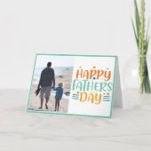 Gelukkige Vaderdag Modern Foto Sjabloon (Voorkant)