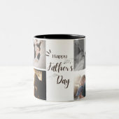 Gelukkige vaderdag-mok | 8 foto's mokken. tweekleurige koffiemok (Center)