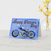 Gelukkige Vaderdag Motorfiets Kaart (Gele Bloem)