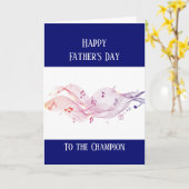 Gelukkige Vaderdag Musicus Muziek Kaart (Gele Bloem)