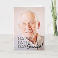 Gelukkige Vaderdag Opa! Moderne Eenvoudige Groet