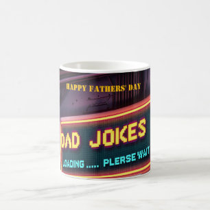 Gelukkige Vaderdag "Papa Jokes Loading" Custom Koffiemok
