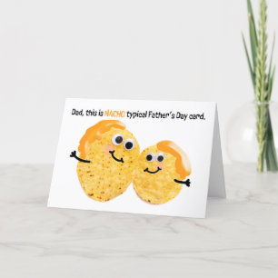 Gelukkige Vaderdag Papa Nacho Kaas Chips Grappig Feestdagen Kaart