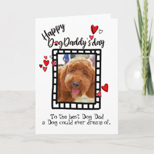Gelukkige Vaderdag van je hond Foto Kaart