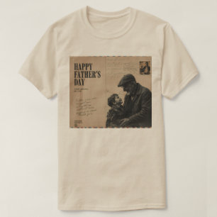 Gelukkige Vaderdag Vintage brief en opa  T-shirt