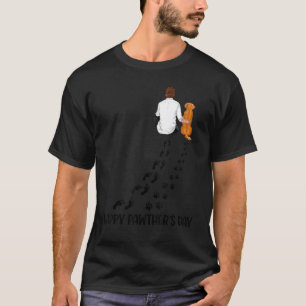Gelukkige Vaderdag Vintage Hond Papa T-shirt