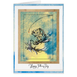 Gelukkige Vaderdag Vist Kaart