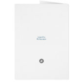 Gelukkige Vaderdag Vist Wenskaart (Achterkant)