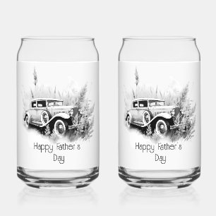 Gelukkige Vaderdag  zorg Blikvorm Glas