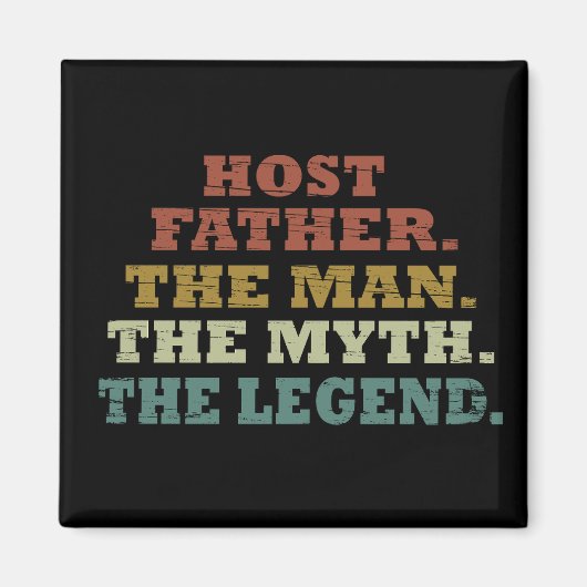 Gelukkige vaders dag cadeau ideeën beste gastheer  magneet (Voorkant)