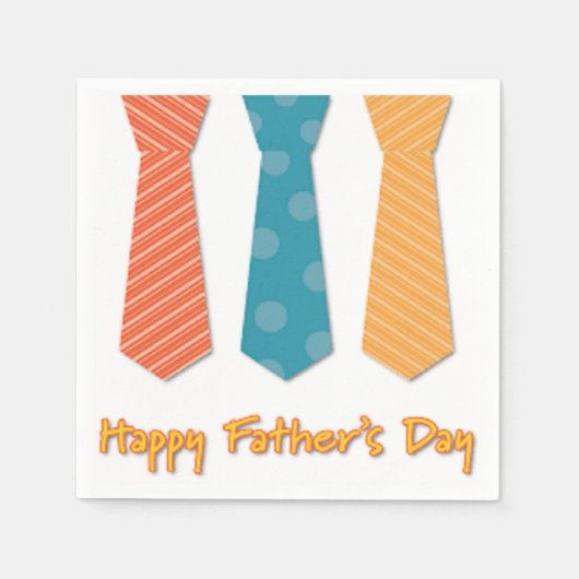 gelukkige vaders dag servet (Voorkant)