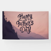 gelukkige vaders dag spandoek (Horizontaal)