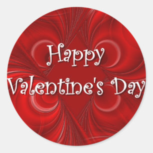 Gelukkige Valentijn's Dag Ronde Sticker