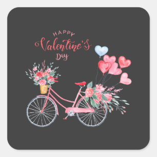 Gelukkige Valentijnsdag 2023 Afbeeldingen voor lie Vierkante Sticker