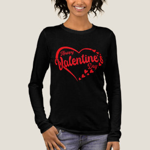 Gelukkige Valentijnsdag 2026 Rood Hart Ontwerp Tri-Blend Shirt