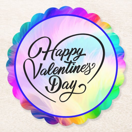 Gelukkige Valentijnsdag-23823 Kartonnen Onderzetters (Voorkant)