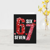 Gelukkige Valentijnsdag 67 Meme Harten Coquette St Kaart (Gele Bloem)