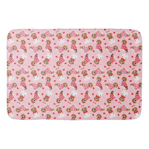 Gelukkige Valentijnsdag Beagle Honden Badmat