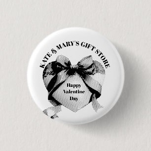 Gelukkige Valentijnsdag Bedrijfsnaam Ronde Button 3,2 Cm