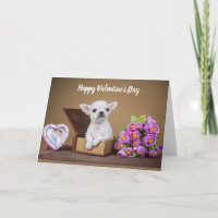 Gelukkige Valentijnsdag Chihuahua Puppy