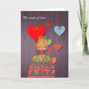 Gelukkige Valentijnsdag De magie van de liefde Kaart