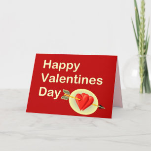 Gelukkige Valentijnsdag - de Pijl van de Cupido Feestdagen Kaart
