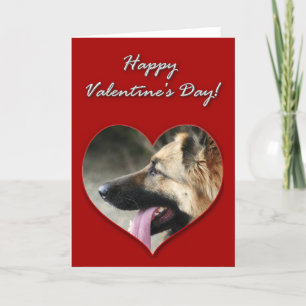 Gelukkige Valentijnsdag Duitse Herder Kaart