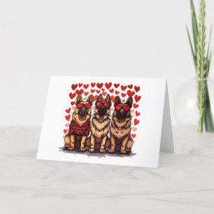 Gelukkige Valentijnsdag Duitse herdershonden Feestdagen Kaart