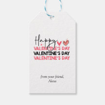 Gelukkige Valentijnsdag, Eenvoudig cadeau label, L