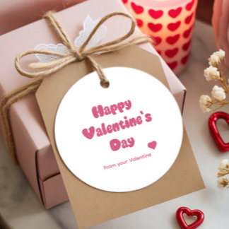 Gelukkige Valentijnsdag Glitter Favor Tags Bedankjes Labels