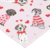 Gelukkige Valentijnsdag Grote Deen Honden Tafelkleed (Gekanteld)