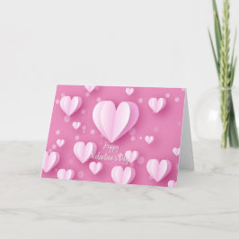 Gelukkige Valentijnsdag - Hart Luchtballonnen 3 Feestdagen Kaart